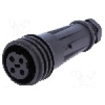 Conector circular, mama, 4 pini, BULGIN - PX0921/04/S Conector circular, mama, 4 pini, BULGIN - PX0921/04/S