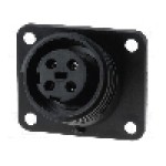 Conector circular, mama, 4 pini, BULGIN - PX0941/04/S