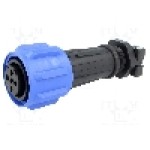 Conector circular, mama, 4 pini, BULGIN - PXA911/04/S Conector circular, mama, 4 pini, BULGIN - PXA911/04/S