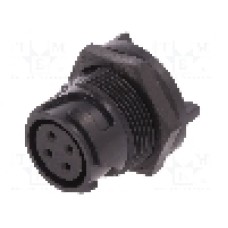 Conector circular, mama, 4 pini, BULGIN - PXP4013/04S/PC