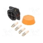 Conector circular, mama, 4 pini, BULGIN - PXP9012/04/S