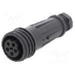 Conector circular, mama, 5 pini, BULGIN - EXP-0921/05/S Conector circular, mama, 5 pini, BULGIN - EXP-0921/05/S