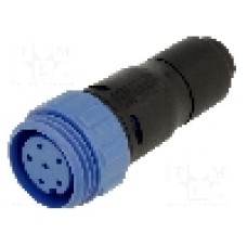 Conector circular, mama, 6 pini, BULGIN - PX0411/06S/4550