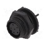 Conector circular, mama, 6 pini, BULGIN - PX0413/06S/PC
