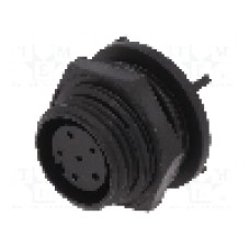 Conector circular, mama, 6 pini, BULGIN - PX0413/06S/PC