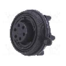 Conector circular, mama, 6 pini, BULGIN - PX0738/S