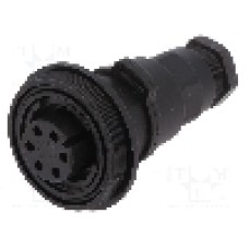 Conector circular, mama, 6 pini, BULGIN - PX0740/S