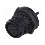 Conector circular, mama, 6 pini, BULGIN - PXP4013/06S/PC Conector circular, mama, 6 pini, BULGIN - PXP4013/06S/PC
