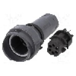 Conector circular, mama, 6 pini, BULGIN - PXP7011/06S/ST/0709