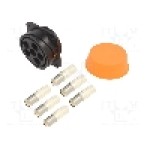 Conector circular, mama, 6 pini, BULGIN - PXP9012/06/S