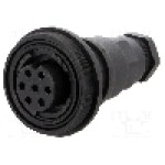 Conector circular, mama, 7 pini, BULGIN - PX0746/S