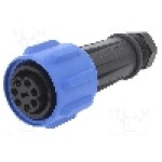 Conector circular, mama, 7 pini, BULGIN - PX0911/07/S