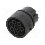 Conector circular, mama, 8 pini, BULGIN - 12735/1