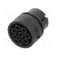 Conector circular, mama, 8 pini, BULGIN - 12735/1