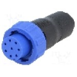 Conector circular, mama, 8 pini, BULGIN - PX0410/08S/6065