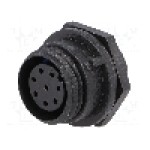 Conector circular, mama, 8 pini, BULGIN - PX0412/08S