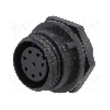 Conector circular, mama, 8 pini, BULGIN - PX0412/08S