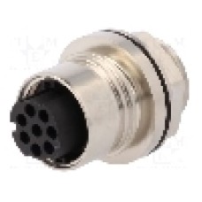 Conector circular, mama, 8 pini, BULGIN - PXM6012/08S/CR