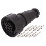 Conector circular, mama, 9 pini, BULGIN - PX0728/S