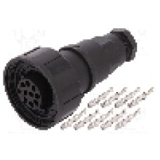 Conector circular, mama, 9 pini, BULGIN - PX0728/S