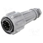 Conector circular, tata, 10 pini, BULGIN - EXP-0911/10/P