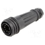 Conector circular, tata, 10 pini, BULGIN - PX0921/10/P Conector circular, tata, 10 pini, BULGIN - PX0921/10/P