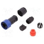 Conector circular, tata, 10 pini, BULGIN - PXP4010/10P/4550