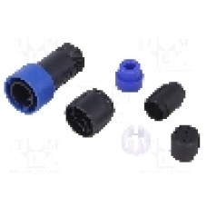 Conector circular, tata, 10 pini, BULGIN - PXP4010/10P/5560