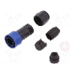 Conector circular, tata, 10 pini, BULGIN - PXP4010/10P/6570