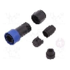 Conector circular, tata, 10 pini, BULGIN - PXP4010/10P/6570