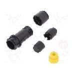 Conector circular, tata, 10 pini, BULGIN - PXP4011/10P/5055