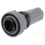 Conector circular, tata, 10 pini, BULGIN - PXP7010/10P/CR/0911