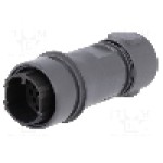 Conector circular, tata, 16 pini, BULGIN - PXP6011/16P/CR/0910