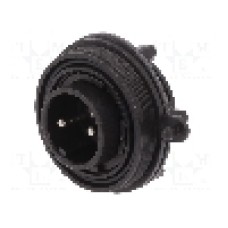 Conector circular, tata, 2 pini, BULGIN - PX0735/P