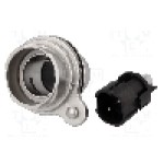 Conector circular, tata, 2 pini, BULGIN - PXM7012/02P/ST Conector circular, tata, 2 pini, BULGIN - PXM7012/02P/ST