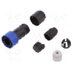 Conector circular, tata, 2 pini, BULGIN - PXP4010/02P/3035