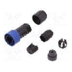 Conector circular, tata, 2 pini, BULGIN - PXP4010/02P/3540