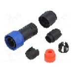 Conector circular, tata, 2 pini, BULGIN - PXP4010/02P/4550