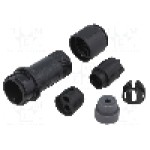 Conector circular, tata, 2 pini, BULGIN - PXP4011/02P/3540