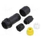 Conector circular, tata, 2 pini, BULGIN - PXP4011/02P/5055