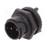 Conector circular, tata, 2 pini, BULGIN - PXP4013/02P/PC