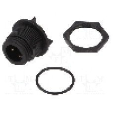 Conector circular, tata, 3 pini, BULGIN - PX0413/03P/PC