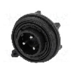 Conector circular, tata, 3 pini, BULGIN - PX0730/P