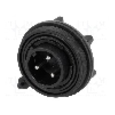 Conector circular, tata, 3 pini, BULGIN - PX0730/P