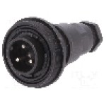 Conector circular, tata, 3 pini, BULGIN - PX0732/P