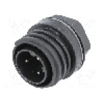 Conector circular, tata, 3 pini, BULGIN - PX0931/03/P Conector circular, tata, 3 pini, BULGIN - PX0931/03/P