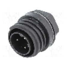 Conector circular, tata, 3 pini, BULGIN - PX0931/03/P