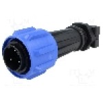 Conector circular, tata, 3 pini, BULGIN - PXA911/03/P Conector circular, tata, 3 pini, BULGIN - PXA911/03/P