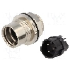 Conector circular, tata, 3 pini, BULGIN - PXM6012/03P/ST