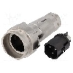 Conector circular, tata, 3 pini, BULGIN - PXM7011/03P/ST/1315/SN Conector circular, tata, 3 pini, BULGIN - PXM7011/03P/ST/1315/SN